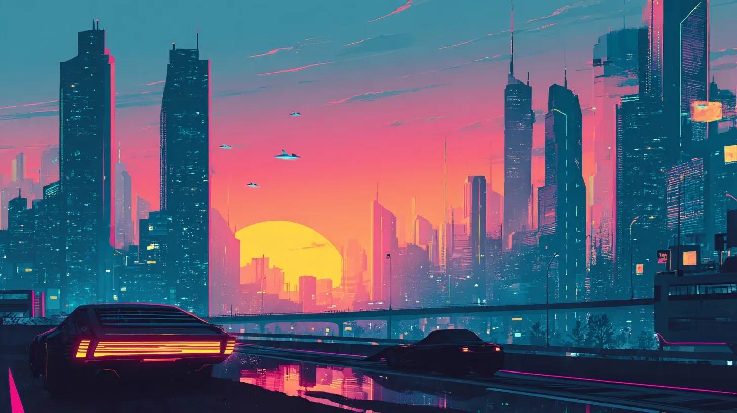 실제 프롬프트 예시로 보는 **--stylize**, **--chaos**, **--weird**의 변화 예시 1 내용을 설명하는 이미지