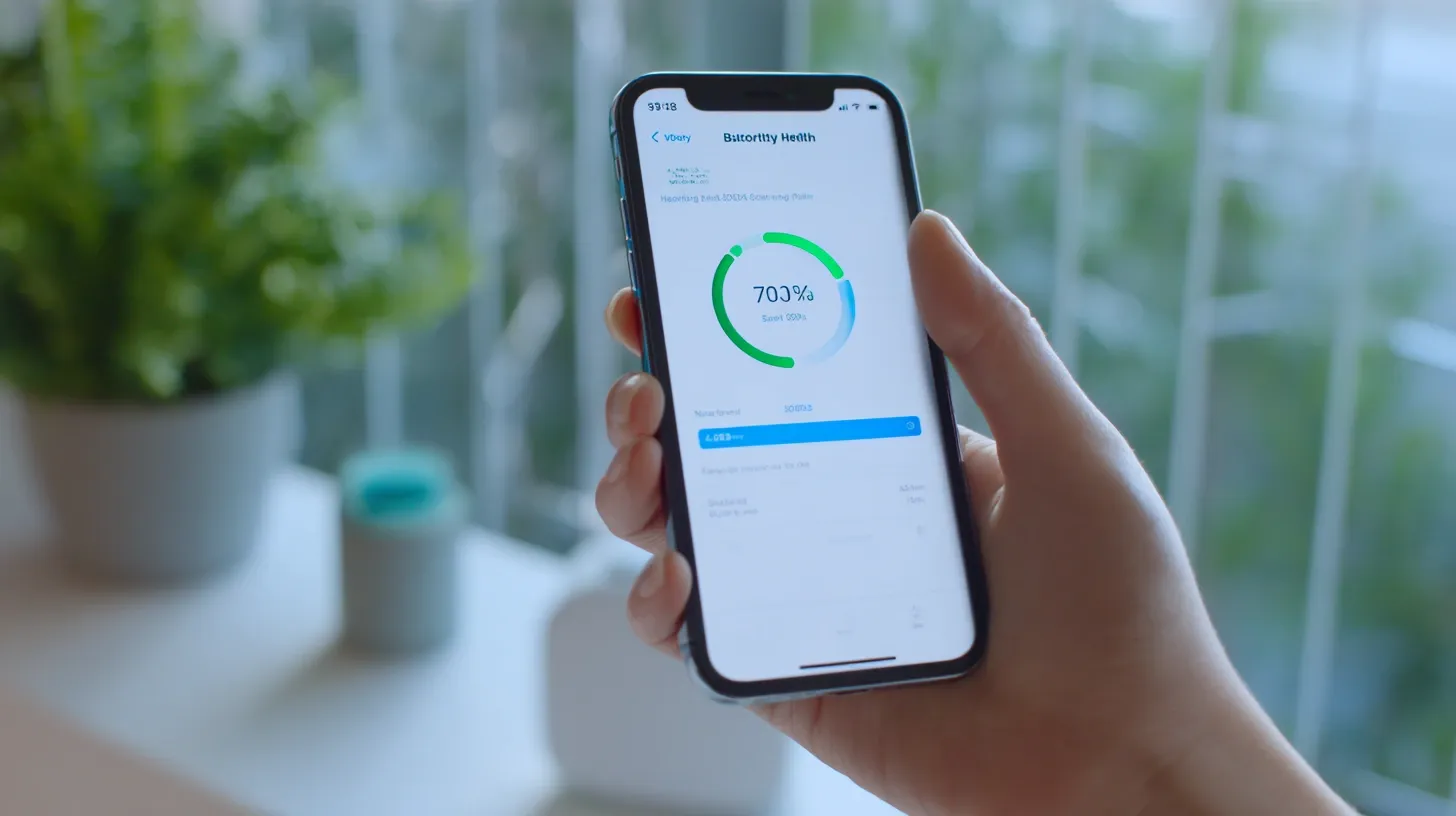 아이폰 배터리 성능 확인하는 방법 내용을 설명하는 이미지