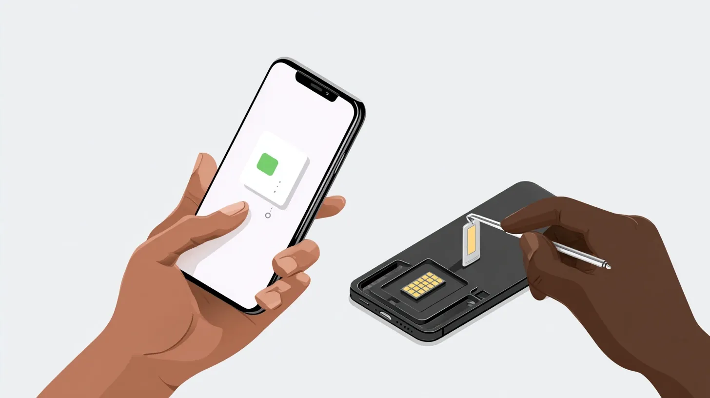 나에게 맞는 선택은? eSIM vs 현지 유심 비교 가이드 내용을 설명하는 이미지