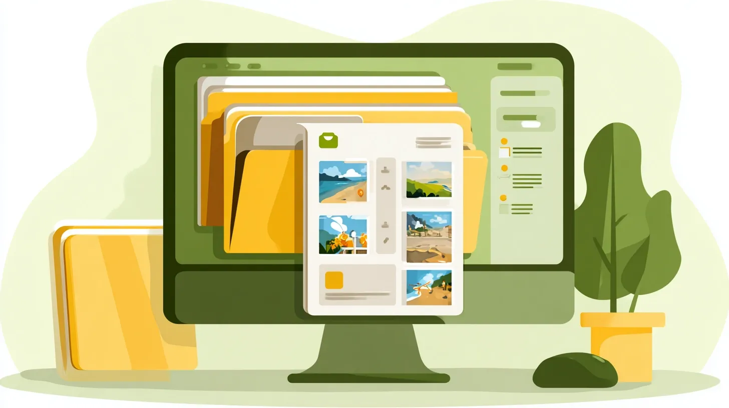 폴더: 정보를 담는 가장 큰 **보관함** 내용을 설명하는 이미지