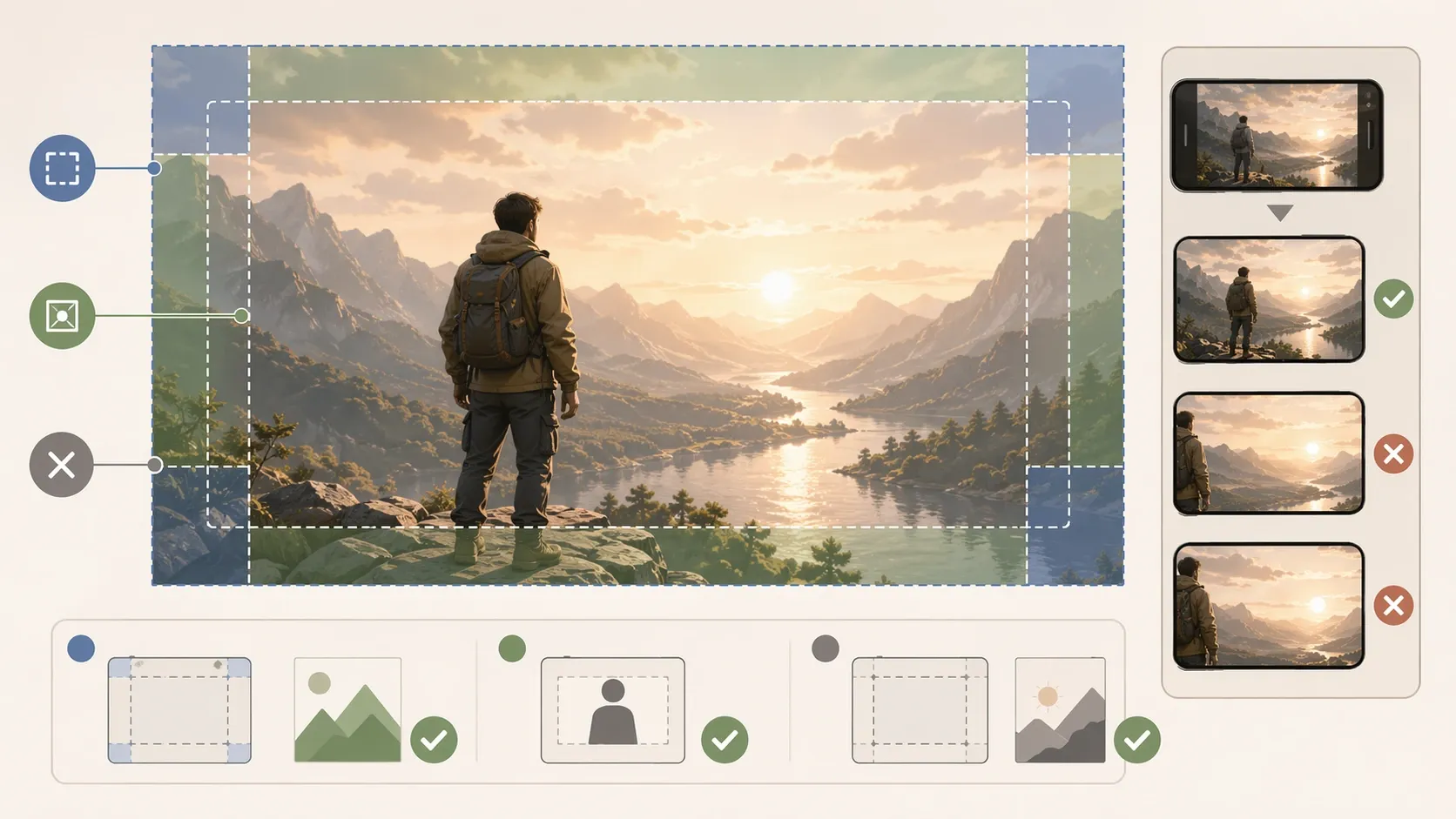 안전 여백은 예쁜 여백이 아니라 잘림 방지 장치다 내용을 설명하는 이미지