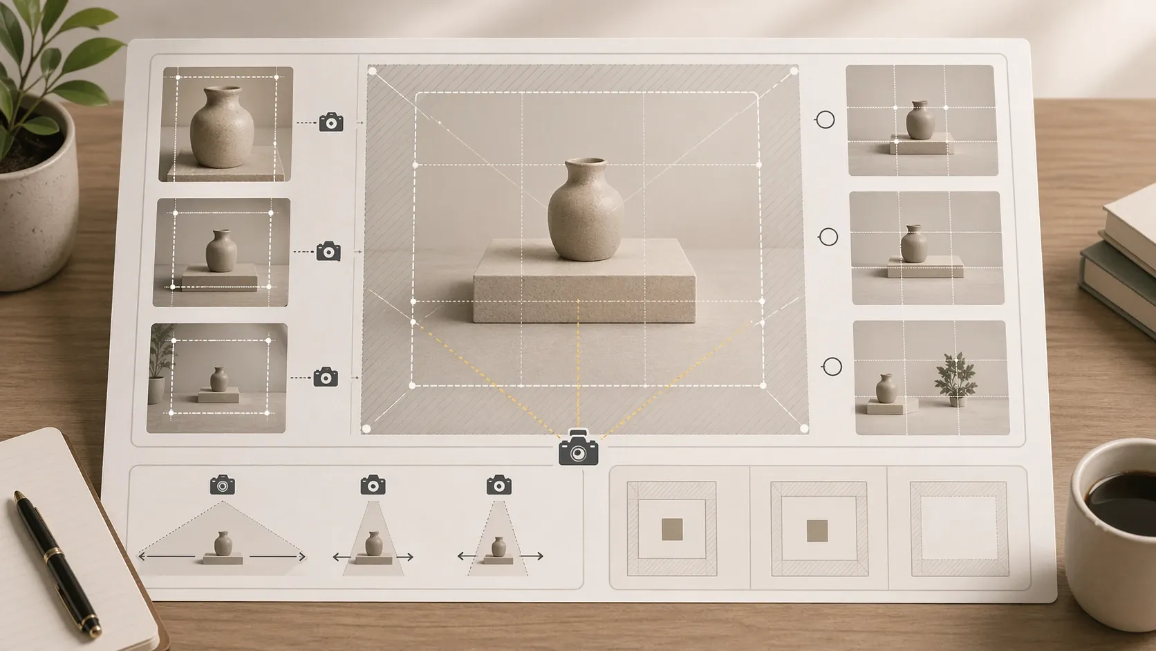 구도 참조는 카메라와 배치를 가져온다 내용을 설명하는 이미지