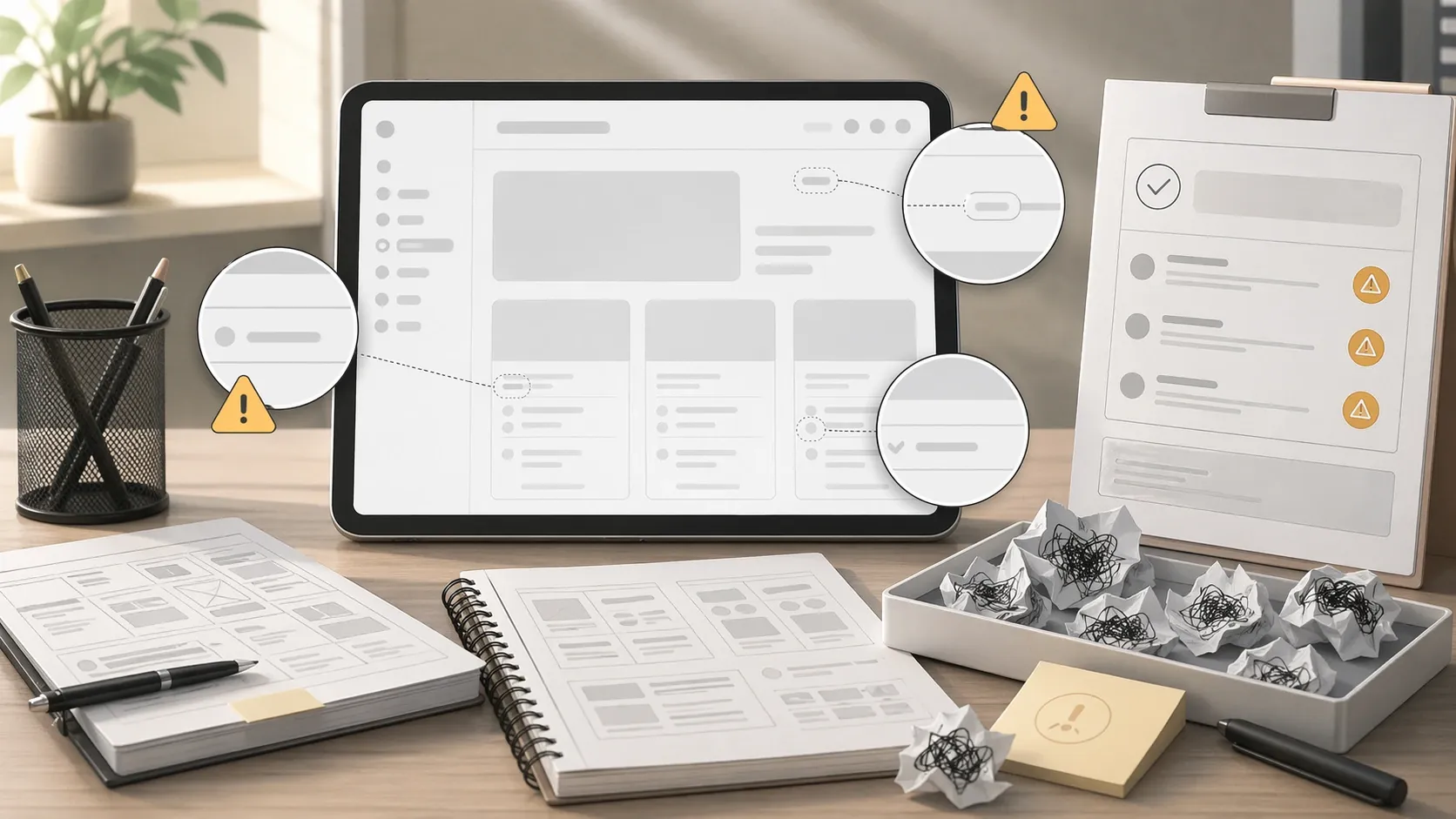UI 목업의 작은 글자는 가짜 정보가 되기 쉽다 내용을 설명하는 이미지