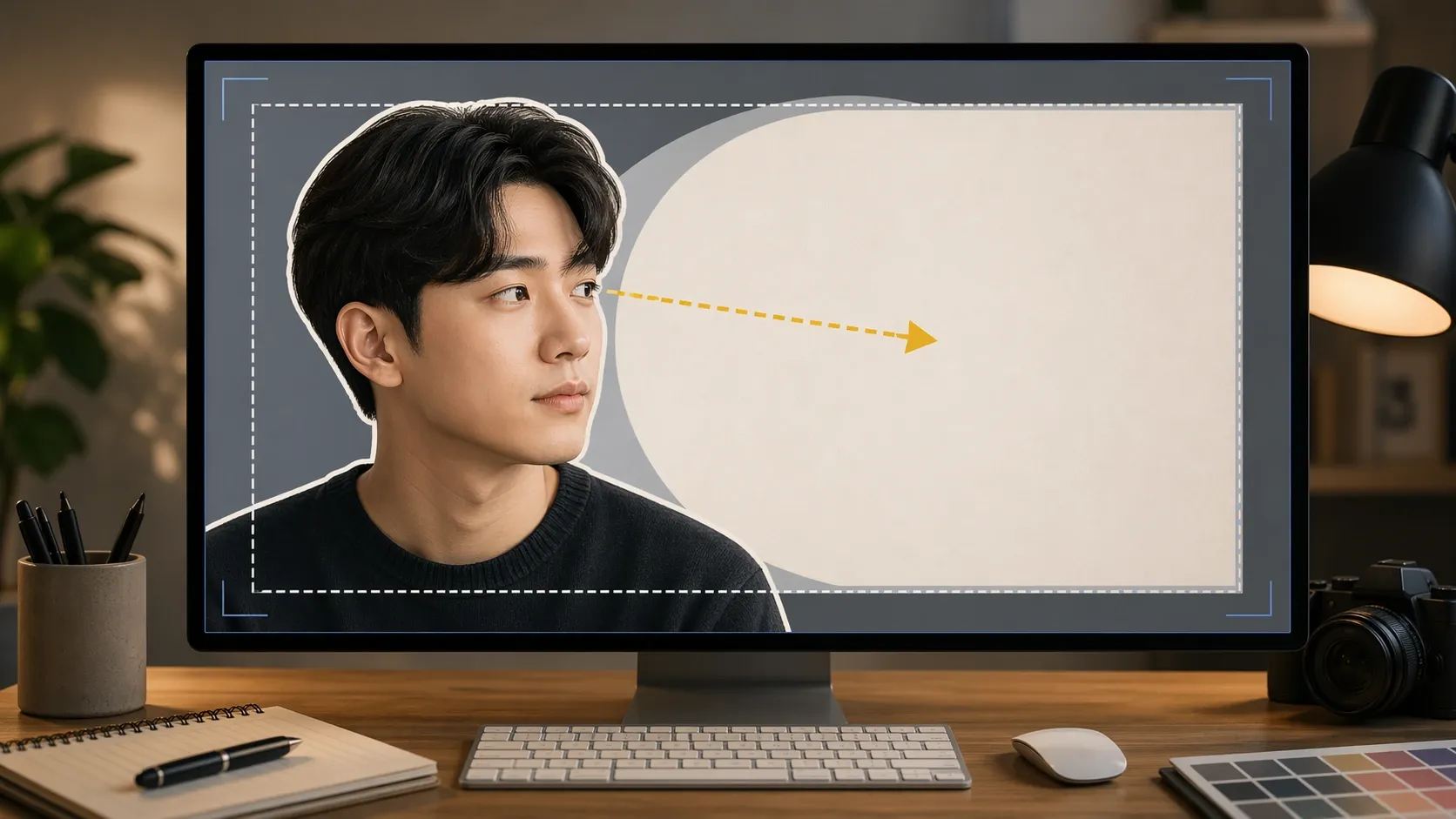 얼굴형 썸네일은 표정보다 크기와 시선이 먼저다 내용을 설명하는 이미지