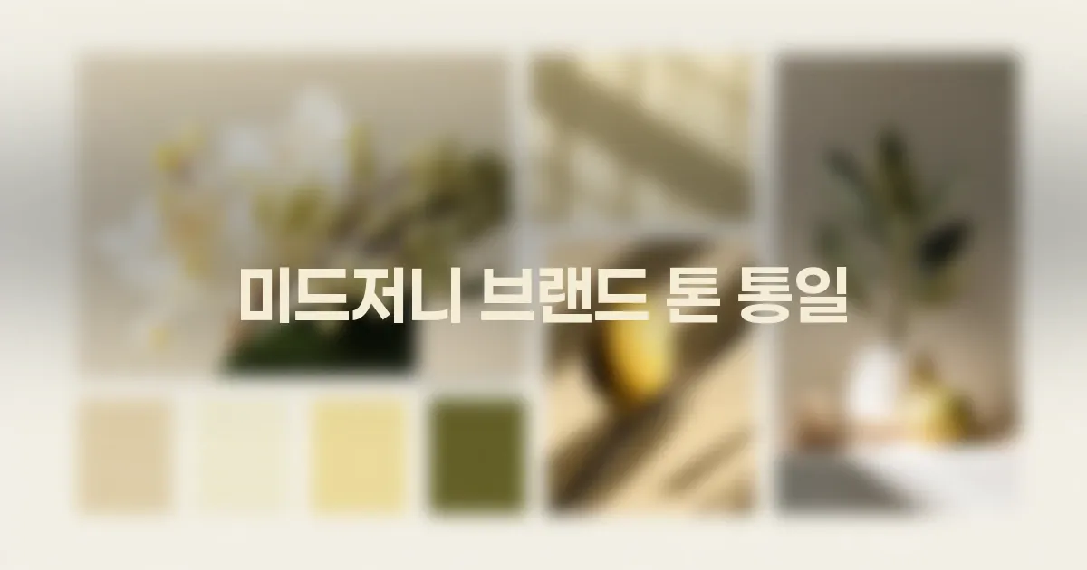 미드저니 브랜드 톤 통일하기: 색감, 조명, 구도 룰셋 설계법 대표 이미지