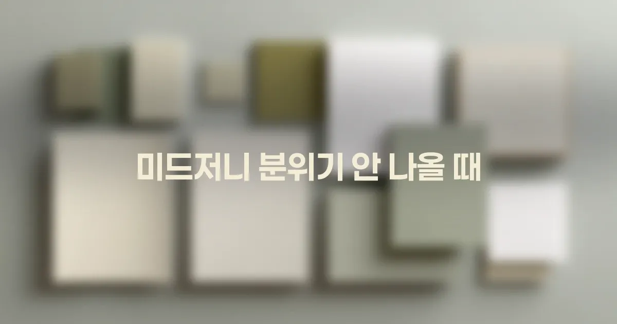 미드저니 분위기 안 나올 때: 미드저니 원하는 분위기가 안 나올 때: 무드가 어긋나는 프롬프트를 조정하는 법 대표 이미지