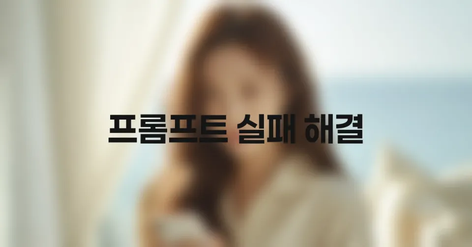 프롬프트 실패, 이제는 똑똑하게 고치자: 애매한 AI 결과 탈출 가이드