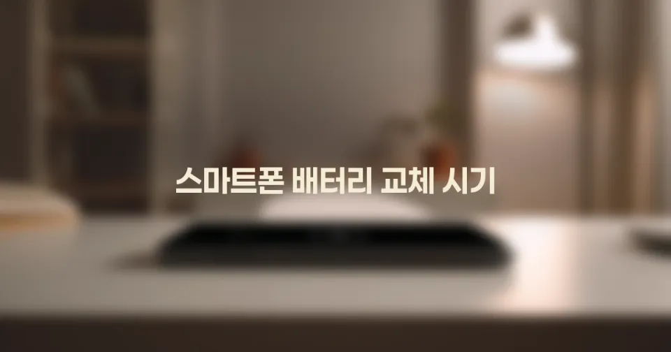 내 스마트폰 배터리 성능 검사: 교체 시기 똑똑하게 확인하는 방법