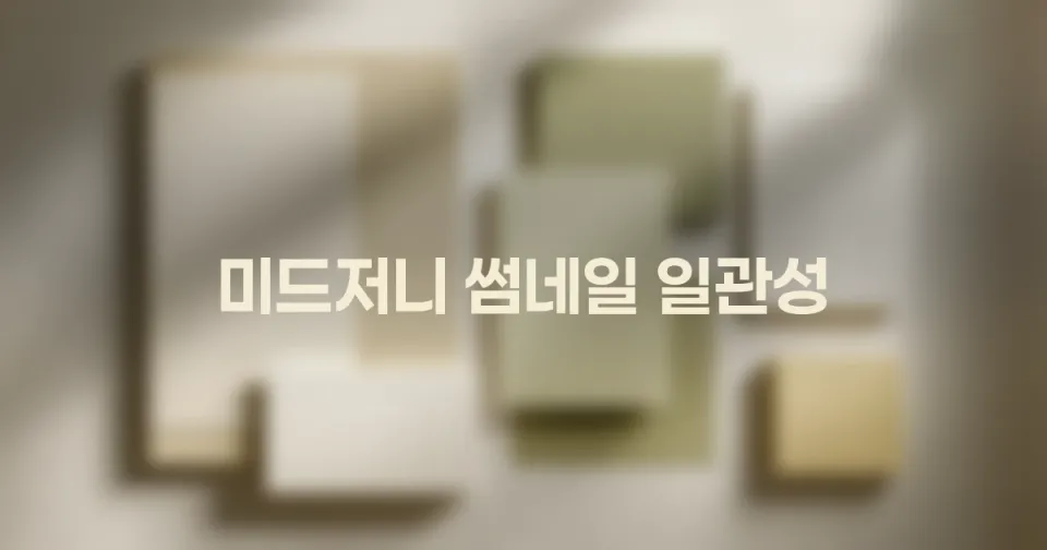 미드저니 썸네일 시리즈를 한 팀처럼 맞추는 법: 블로그와 유튜브 커버 운영 루틴